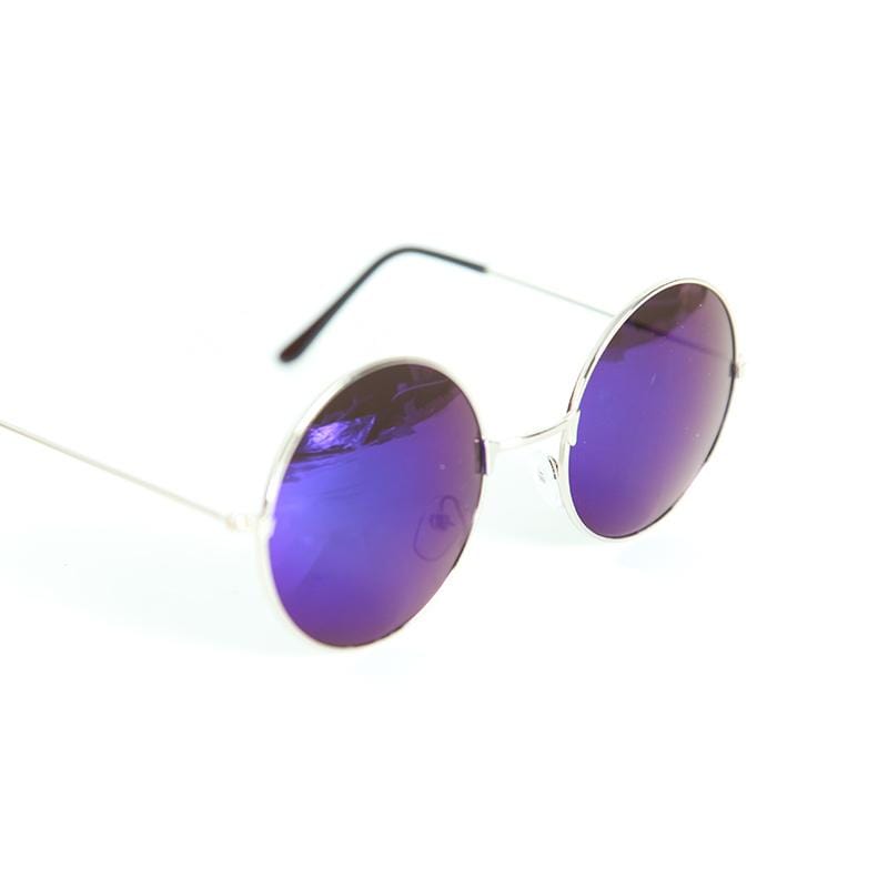 Flash Tinted Lennon Round Sunglasses