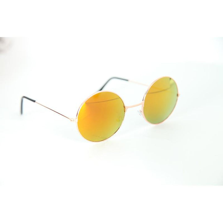 Flash Tinted Lennon Round Sunglasses