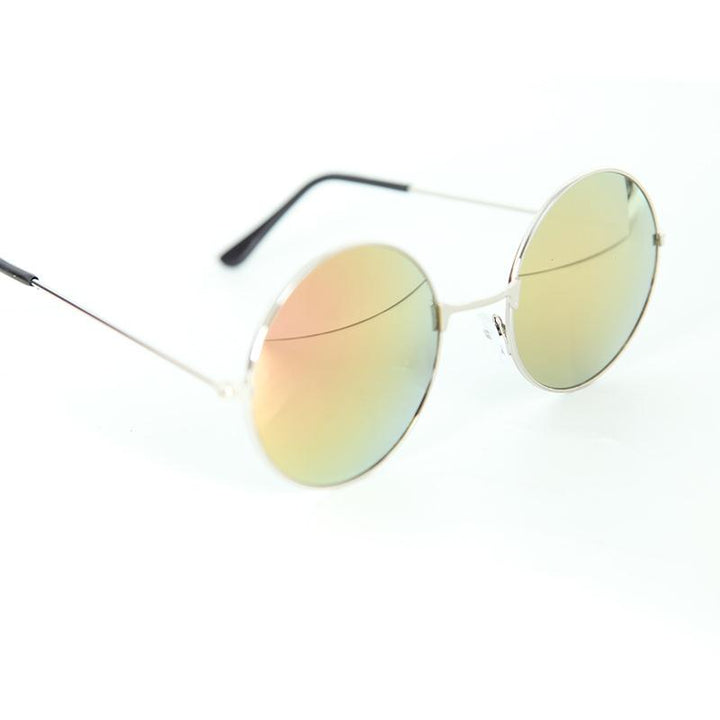 Flash Tinted Lennon Round Sunglasses