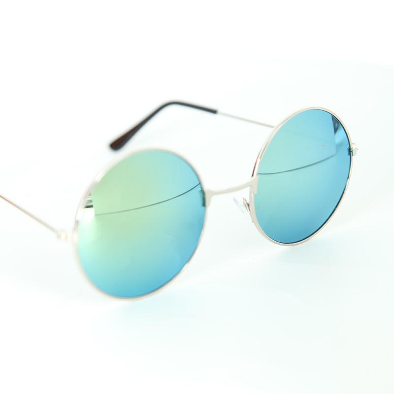 Flash Tinted Lennon Round Sunglasses