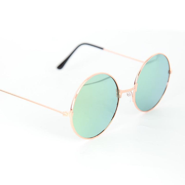 Flash Tinted Lennon Round Sunglasses
