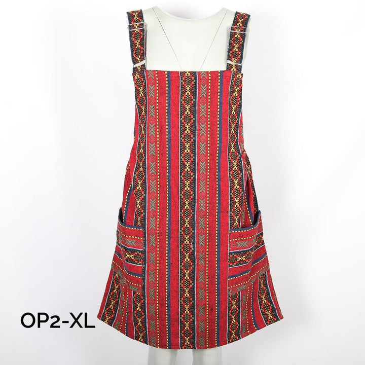 Woven Dungaree Dress